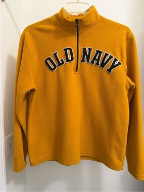 Old Navy women’s Mustard Half-Zip Fleece Pullover